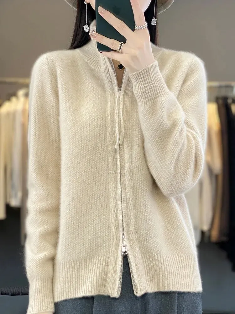 Zina | Merino Wool  Zipper