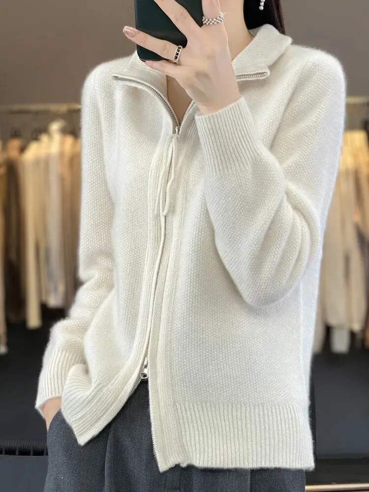 Zina | Merino Wool  Zipper